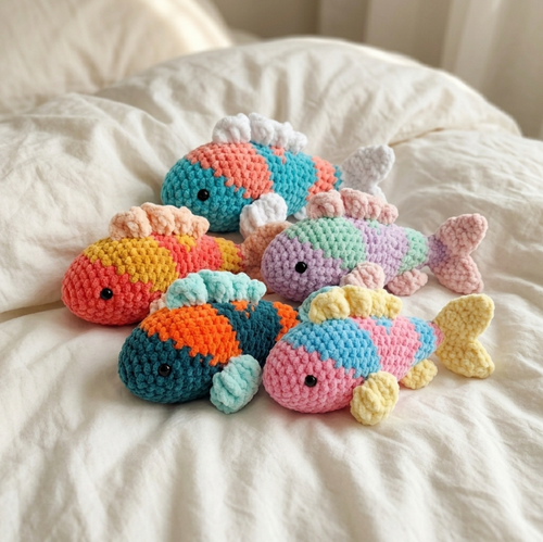 Koi Fish Crochet Pattern 🐟 No-Sew Amigurumi Plush (PDF Tutorial)
