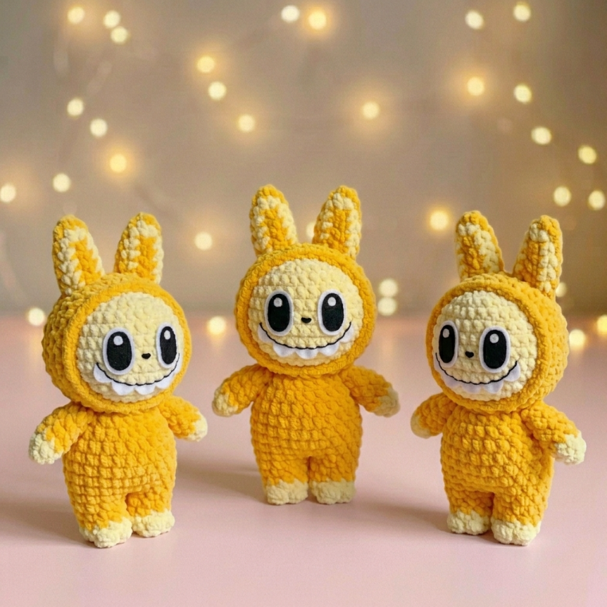 Labubu Inspired Amigurumi Crochet Pattern