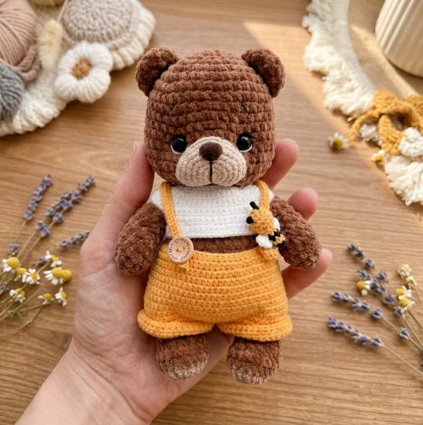 Adorable Bunny & Bear Crochet Pattern 🧸🐰 2-in-1 Plush Set (PDF Pattern)
