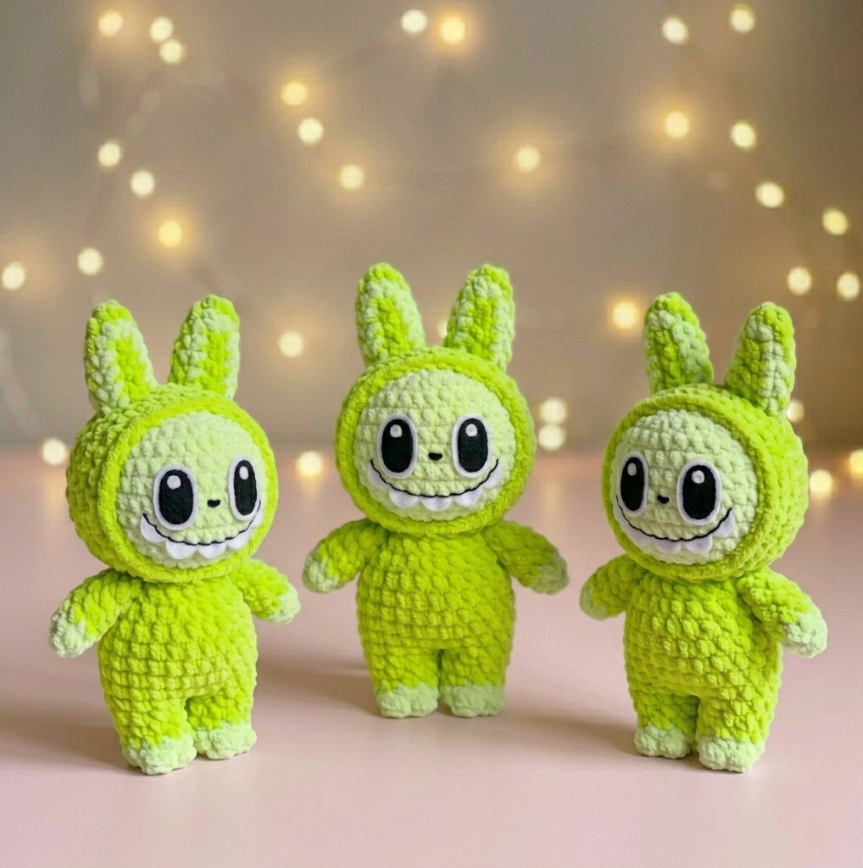 Labubu Inspired Amigurumi Crochet Pattern